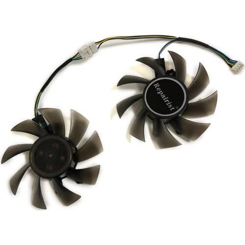 2Pcs/set P106 GPU Fan 75MM GA82S2H For KFA2 GTX 1060 GALAX GTX1060 Gainward GTX 1060 Chasing version Card Cooling As Replacement