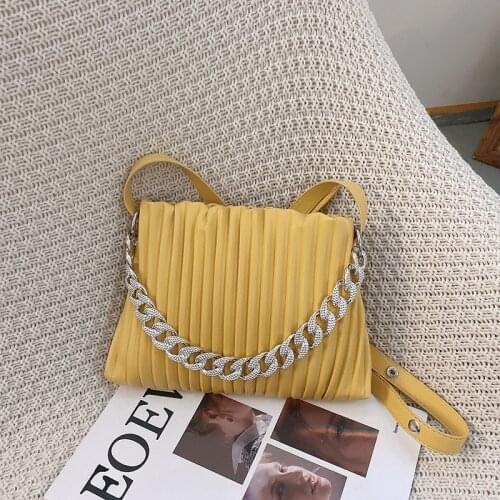 Women Small Pu Leather Chain Handbags Fashion Ladies Shoulder Messenger Bag Designer Female Travel Crossbody Bags for Women New
