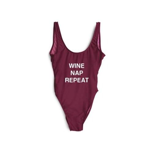 WackDaria letter women swimsuit holiday купальник swimwear muilt colors red/pink/black/white maillt de bian femma without pad