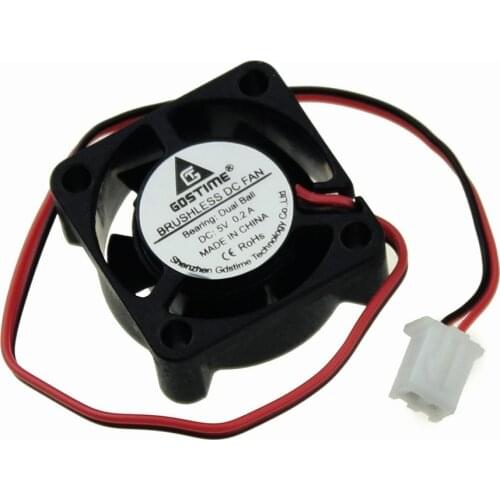 10PCS Gdstime Ball Bearing Micro XH2.54-2Pin 2510 25*10mm 25mm 5V DC Brushless Cooling Fan Cooler