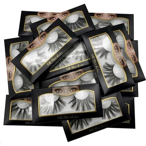 10 styles 25mm fake mink eyelashes 6D false eyelashes long-lasting reuse upper eye lashes 100% hand made curler Popular makeup