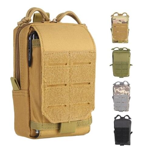 1000D Tactical Molle Pouch Military Waist Bag Outdoor Men EDC Tool Bag Vest Pack Purse Backpack Case Hunting Compact Bags