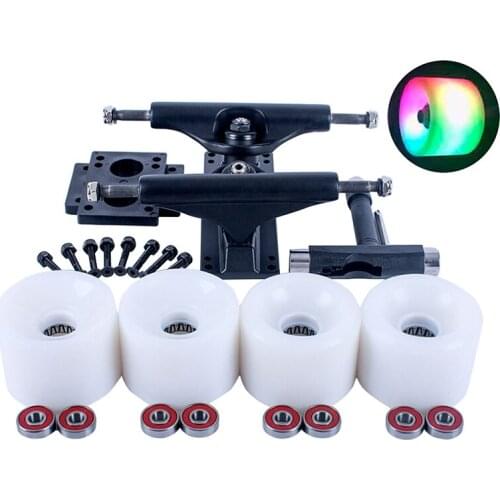 5-inch Hollow Skateboard Bracket Double Rocker Action Wheel Set Street Wheel Skateboard Accessories Skateboard Wheel