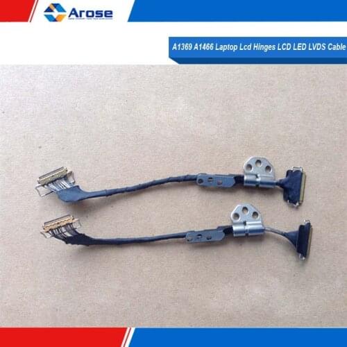 A1369 A1466 LCD LED LVDs Display Screen Flex Cable w/ Left Hinge + A1369 A1466 Laptop Lcd Hinges LCD LED LVDS Cable