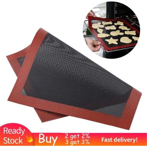 Non Stick Perforated Silicone Baking Mat 30x40 Heat Resistant Oven Sheet Liner For Bread/Cookie/Biscuits/Puff/Eclair Pastry Mat