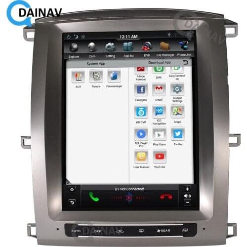 Vertical Touch Screen Car Multimedia Player GPS Navigation Head Unit FOR-Toyota land cruiser lc100 2003-2007 Car Stereo Radio