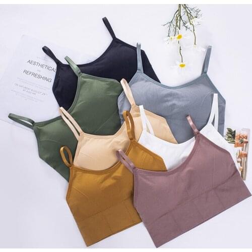 Seamless Beauty Back Bra Seamless Vest Bra Womens Sports Soft Thin Push-up Underwear Underwear Sleep Top Bra