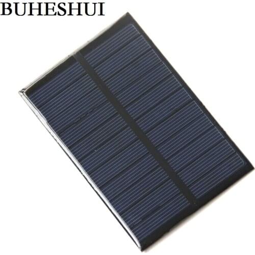 BUHESHUI 1.8W 5.5V Solar Cell Polycrystalline Solar Panel DIY Solar Charger Solar Module123*83*3MM High Quality Free shipping