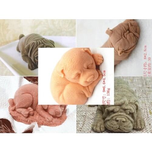 Bulldog Diy silicone mould Ice cream mousse cake molds