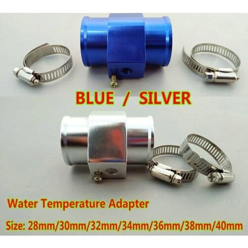 28mm/30mm/32mm/34mm/36mm/38mm/40mm Water Temp Gauge Radiator hose Sensor Temperature Adapter Joint Pipe Attachment Aluminum