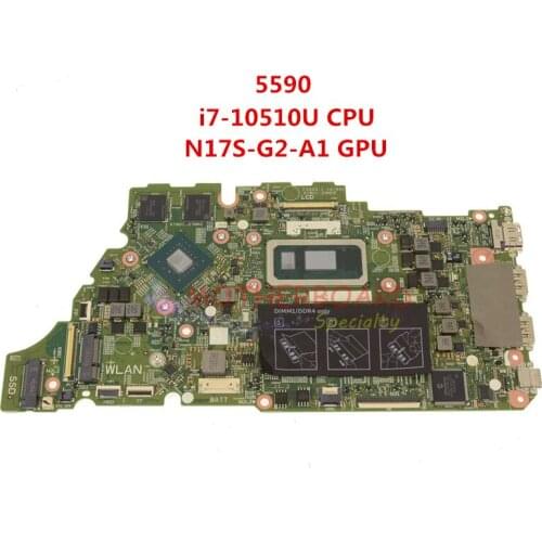 FOR Dell Vostro 5590 Laptop Motherboard 0HT1K 00HT1K CN-00HT1K W/ i7-10510U CPU N17S-G2-A1 GPU