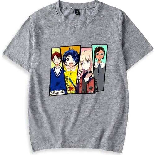 New Wonder Egg Priority T Shirt Short Sleeve Summer Casual Cartoon Print T Shirt Men Women High Quality O-neck Tee Tops Unisex