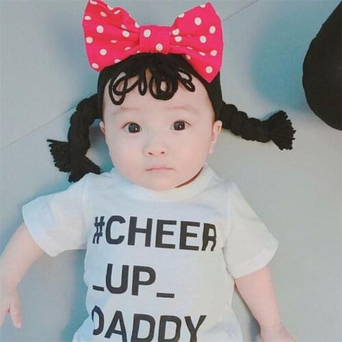 Newborn Baby Headwear Baby baby bow super cute photo fake little braid shape hair headband hair hoop