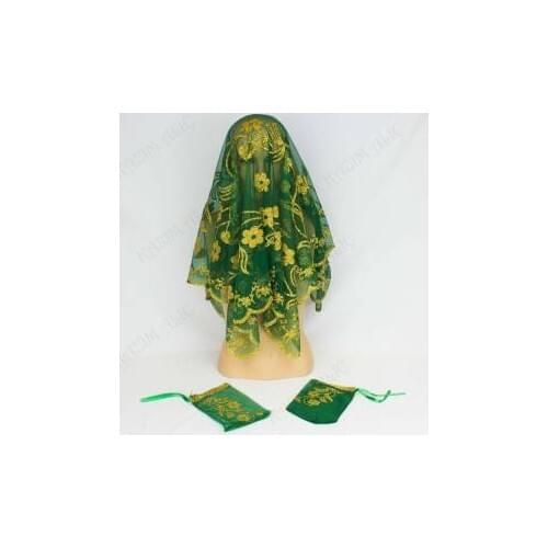 Henna Night Groom For Soldier Henna Groom Face Cover Groom Wedding Veils Green Wedding Veils Set