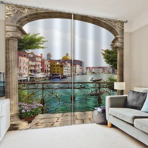Customized 3d curtains new window balcony thickened windshield blackout curtains Decoration curtains