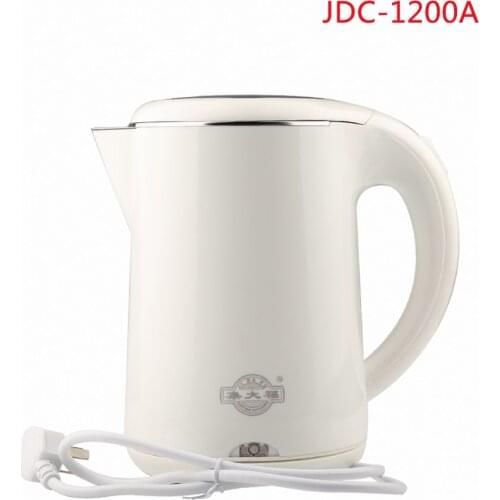 JDC-1200A 1.2L Safety Auto-Off Function Electric Kettle 304 Stainless Steel Quick Heating Kettles white