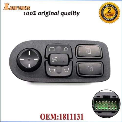 Car Electric Power Master Window Control Switch Regulator Button 1811131 For DAF CF65 CF75 CF85 XF95 XF105 2001-2013 1736600