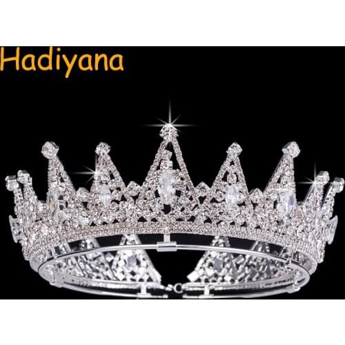 Crown Headb And Wedding Geometric Bridal Hair Jewelry Tiara Noiva Classic Design For Queen With Zircon BC3333 Coroa De Noiva