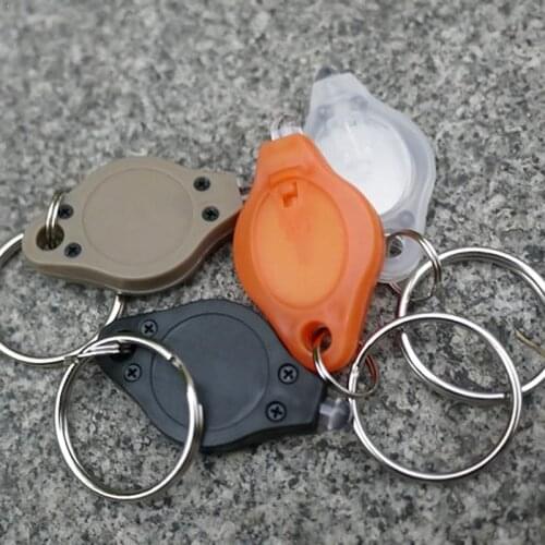 1pcs Mini Keychain Squeezer Light Lamp Micro LED Flashlight Outdoor Camping Emergency Light Keychain Torch Random Color Key Z3Y9