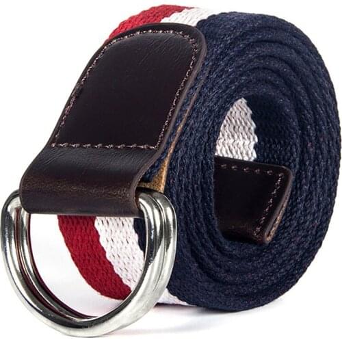 2018 Male Belt High Quality Double Ring Buckle Belt For Men Casual Style Tactical Belt For Jeans 115cm Wholesale