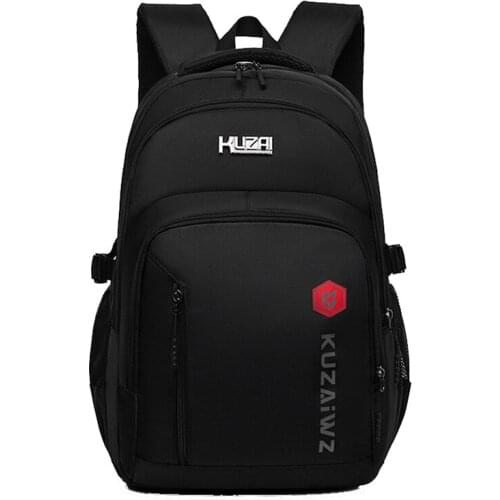 Mens Backpack Waterproof College Students Simple College Back Pack Male Fashion Travel Bag Large Capacity 15.6-inch Laptop Bag