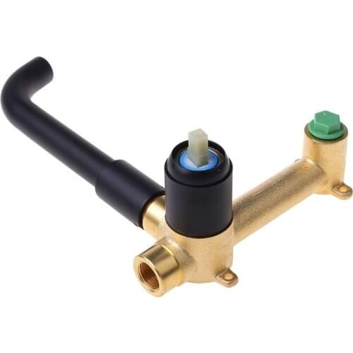 1Set Wall Mounted Basin Faucet Metal Single Handle Hot Cold Mixer Water Tap Kit