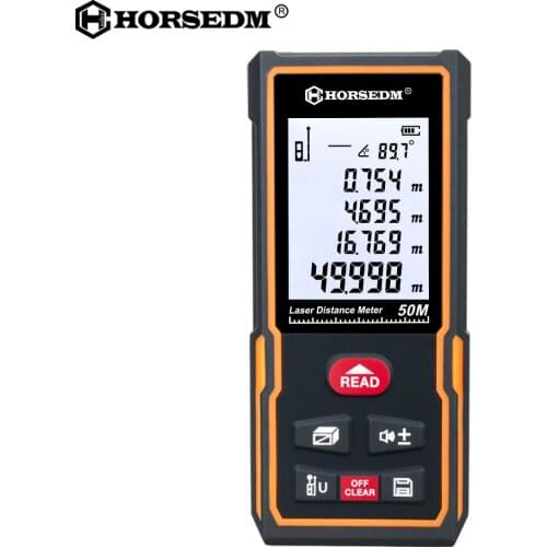 HORSEDM New Laser Distance Meter Measuring Tape Laser Ruler Construction tools Roulette Rangefinder Distance/Area/volume/mute