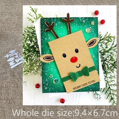 New Design Craft Metal Cutting Die die cuts Christmas moose deer decoration scrapbook Album Paper Card Craft Embossing die cuts