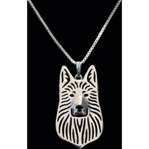 New Unique Romantic Gold Silver Color German Shepherd dog Pendant Necklace Hunger Games Necklace Women Best Friend Choker