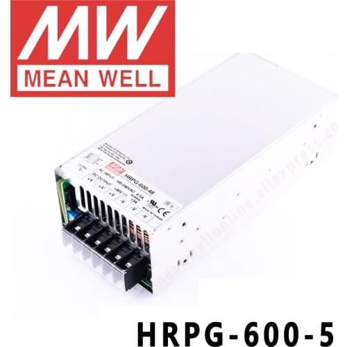 Original MEAN WELL HRPG-600-5 5V 120A meanwell HRPG-600 5V 600W Single Output with PFC Function Power Supply