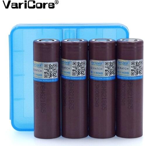 VariCore Original HG2 18650 3000mAh battery 18650HG2 3.6V discharge 20A, dedicated electronic Power battery+18650 box