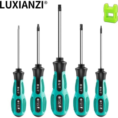 LUXIANZI 2Pcs Torx Screwdriver Hand Repair Tools Set Magnetic Bit Insulated Handle For GBA DS Lite Home Manual Multi-tool