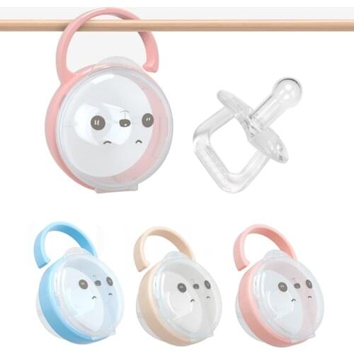 Portable Baby Pacifier Nipple Cradle Case Holder Cartoon Kids Travel Storage Box Soother Caja Chupete Holder Pacifie Accessories