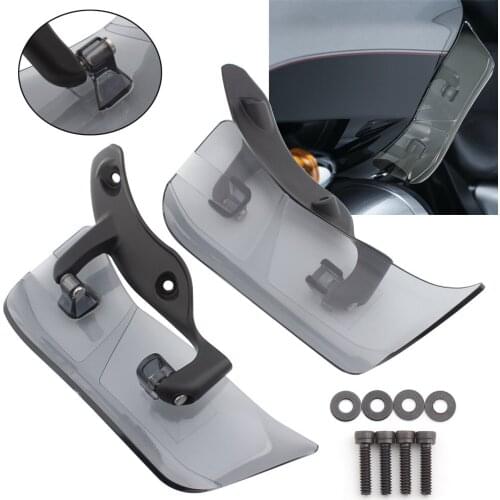 Motorcycle Smoke Adjustable Upper Batwing Fairing Accents Air Deflector Wind Deflectors For Harley 15-Up Road Glide FLTRX FLTRXS