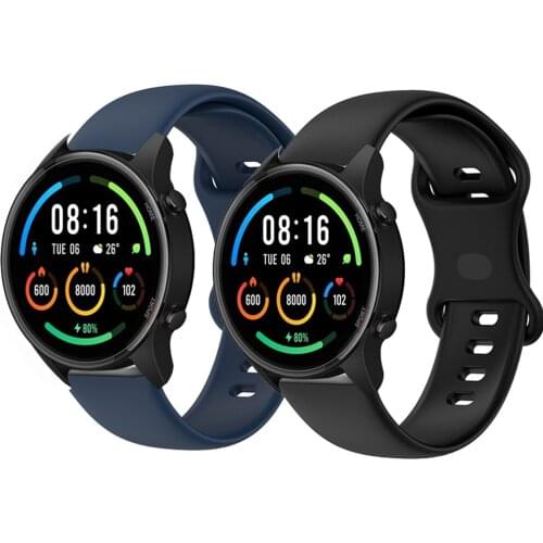 Silicone Watchband For Xiaomi Mi Watch Color Replacement 22mm Watch Strap For Huami Amazfit GTR 2 2e/GTR 47mm