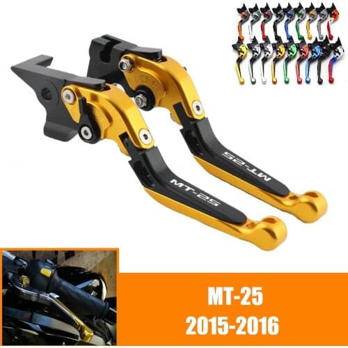 For YAMAHA MT25 MT 25 MT-25 2015 2016 15 16 CNC Motorcycle Adjustable Brake Clutch Lever Levers Folding