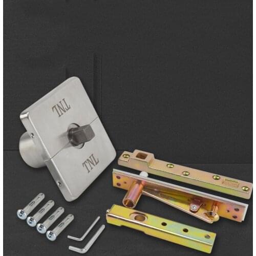 40-120KG Heavy Duty Floor gas spring hinge buffer 360 degree revolving door muffler stainless steel invisible valve hinge