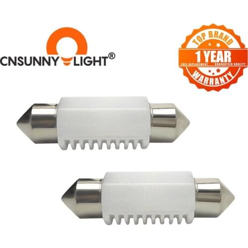 CNSUNNYLIGHT High Quality 3030 Chips C5W C10W LED 31/36/39/41mm Car Festoon Light Interior Dome Lamp Reading Bulb White 12V 24V