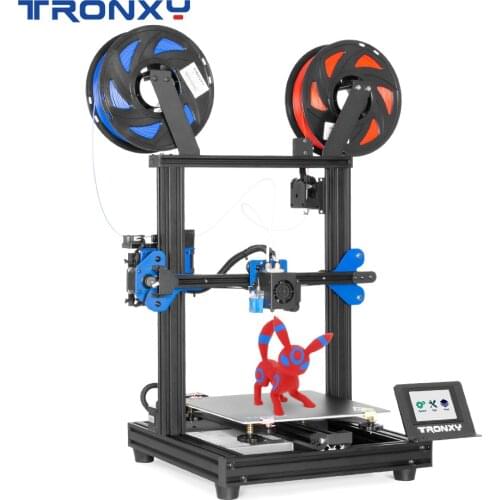 Tronxy XY-2 PRO 2E 2 in 1 Out Two Colors Head Dual Printing titan Extruder 3D Printer DIY Kits with Super Silent & High Accuracy