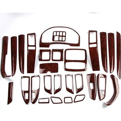 For Toyota Land Cruiser Prado FJ120 2003 2004 2005 2006 2007 2008 2009 Inner Accessories Wood Color Trim Panel Cover Car Styling