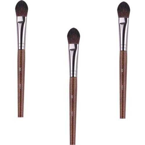 Precision high-gloss makeup brush # 144 high-quality wooden handle highlighter professional makeup tool brush for T zone