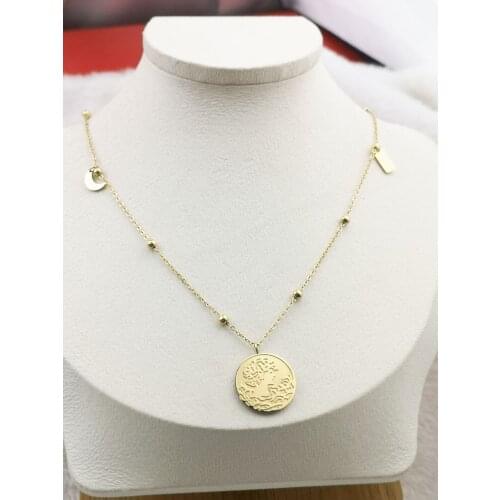 100pcs 2020 fashion new goddess luxury necklace women love shape necklace pendant jewelry steel accessories