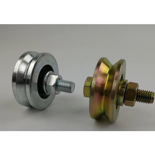 2 inch sliding V-groove gate rollers/pulleys/wheels with 1pcs 6201RS bearing bore 12mm,diameter 48mm,thickness 17mm. 2pcs/lot