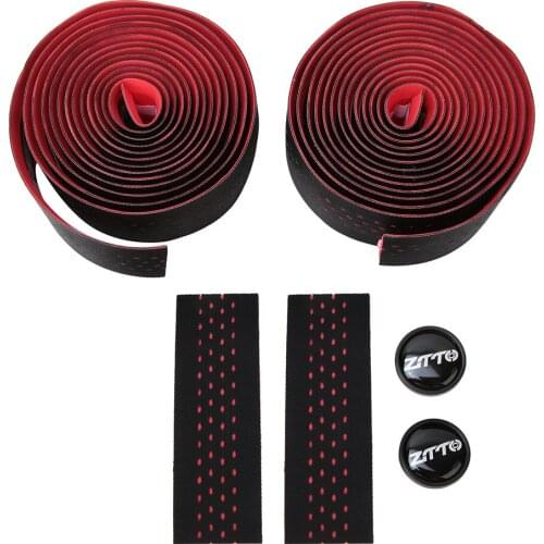 2pcs Bicycle Handlebar Tapes Anti-skid PU Road Bike Handle Bar Tapes Soft Breathable Mountain Bicycle Handle Bar Wrap