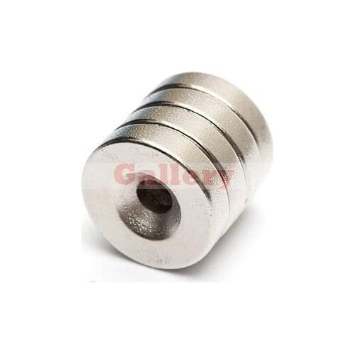 20 pcs N52 20*5mm Counterbore Hole 5mm Neodymium Super Strong Magnets