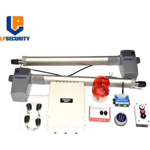 300KGS door operator swing gate opener support backup battery y solar powered(sensor,lamp,button,wireless keypad, gsm optional)