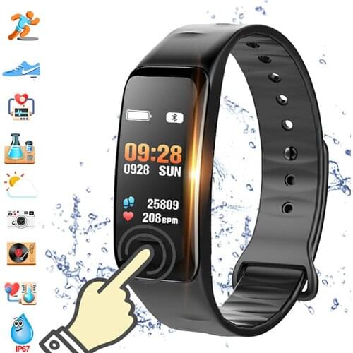 Fitness Bracelet C1S Smart Watch Waterproof Smart Bracelet Heart Rate Monitor Health Tracker bracelet For Sport
