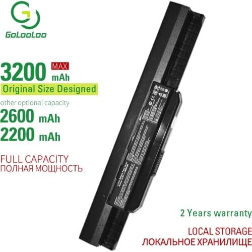Golooloo 4 cells laptop battery for Asus X44C X44H X44HO X44HY X44L X44LY X53SV-SX097V X54F X54H X54HB X54HY X54K X54L X54LB