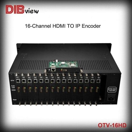Dibview 8/12/16 in 1 Rtmps Srt Hdmi To IP IPTV Hotel System Network Live Broadcast H264 H.265 Hevc Streaming Hd Provideo Encoder