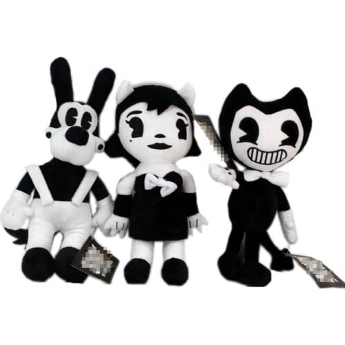 30cm Bendy Plush Toys Game Horror Bendy & Boris & Alice Angel Plush Doll Soft Stuffed Toys for Children Kids Gifts With Tag